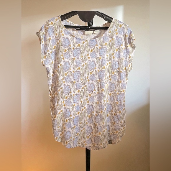 Rachel Zoe | Multicolor Floral Linen Blouse | Size Medium - Picture 1 of 12